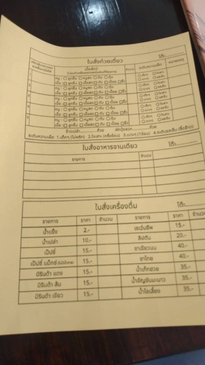 เมนู ก๋วยเตี๋ยวเรือลุงจุน ผัดไทย ข้าวกะเพรา  ขาหมู ข้าวมันไก่
