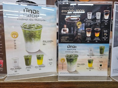 ป้ายราคาหรือสมุดเมนู