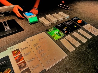 ป้ายราคาหรือสมุดเมนู