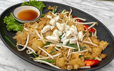 หมี่ผัดแห้ง, กระเพาะปลา, เนื้อปู