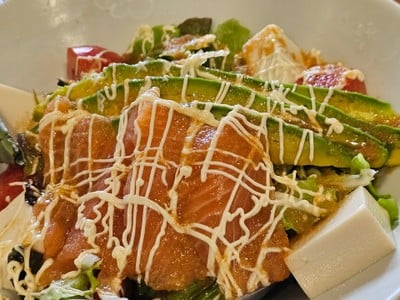 Tofu Salmon Salad