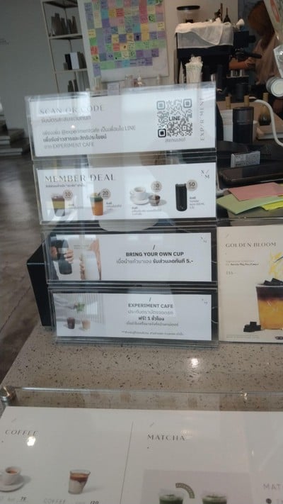 ป้ายราคาหรือสมุดเมนู