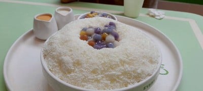 บัวลอยบิงซูซอสไข่เค็ม