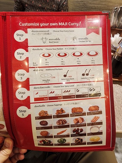 ป้ายราคาหรือสมุดเมนู