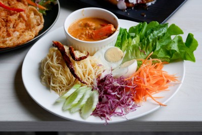 แองเจิ้ลแฮร์น้ำยากุ้ง Angel Hair PrawnCurry
