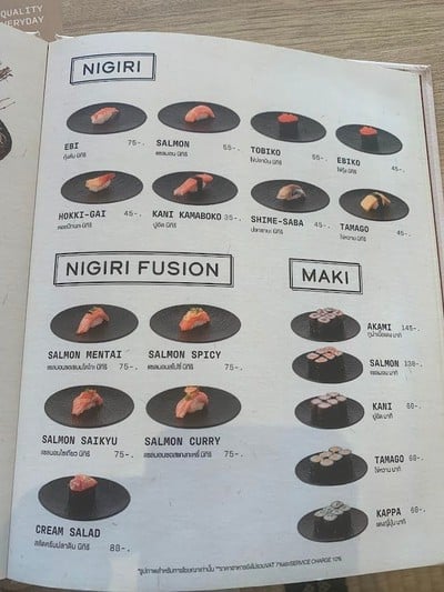 ป้ายราคาหรือสมุดเมนู