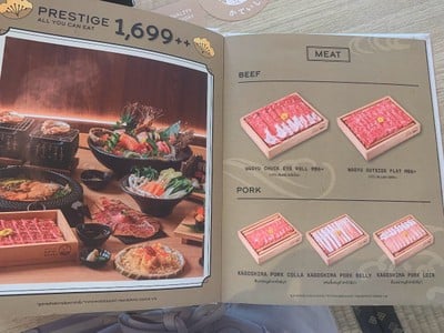 ป้ายราคาหรือสมุดเมนู