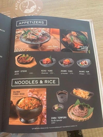 ป้ายราคาหรือสมุดเมนู