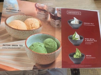 ป้ายราคาหรือสมุดเมนู