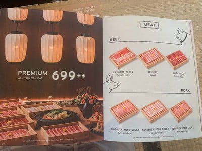 ป้ายราคาหรือสมุดเมนู