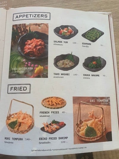 ป้ายราคาหรือสมุดเมนู