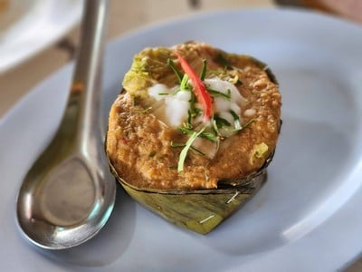 ห่อหมกปลาช่อนใบยอ