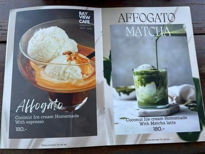 ป้ายราคาหรือสมุดเมนู