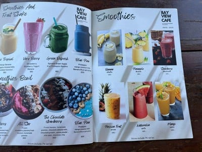 ป้ายราคาหรือสมุดเมนู