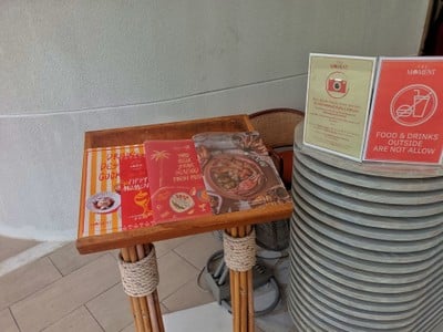 ป้ายราคาหรือสมุดเมนู