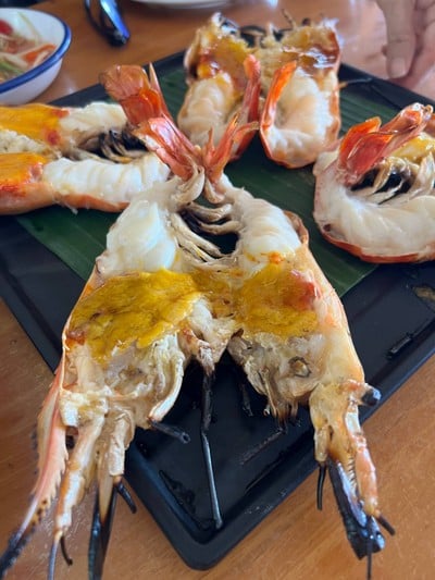 กุ้งใหญ่เผา