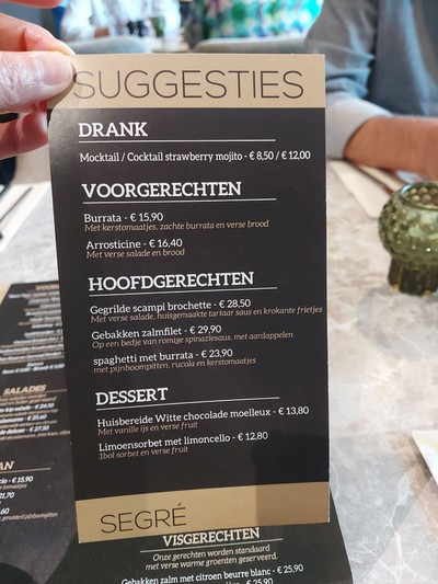 ป้ายราคาหรือสมุดเมนู