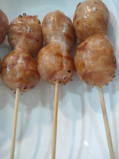 ไส้กรอกอีสานหมูวุ้นเส้น ไม่เปรี้ยวย่าง