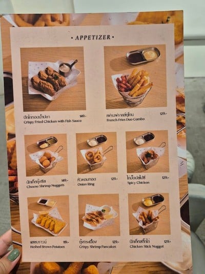 ป้ายราคาหรือสมุดเมนู