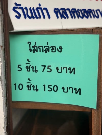 ป้ายราคาหรือสมุดเมนู