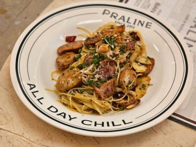 Aglio Pasta Sausage Chili