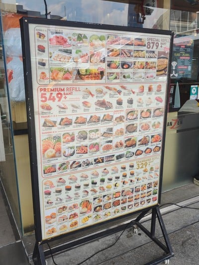 ป้ายราคาหรือสมุดเมนู
