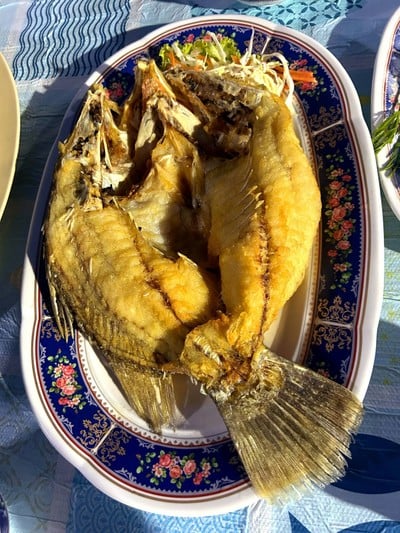 ปลากะพงทอดน้ำปลา