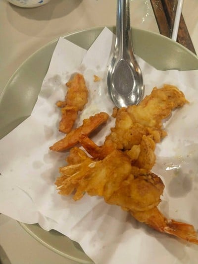 กุ้งชุปแป้งทอด