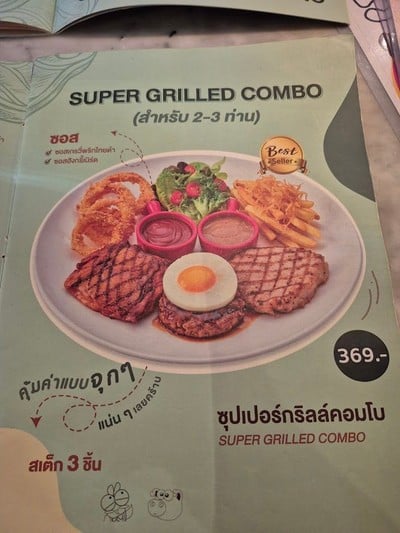 ป้ายราคาหรือสมุดเมนู