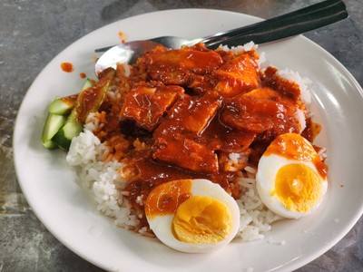 ข้าวหมูแดง.รวม+ไข่(พิเศษ)