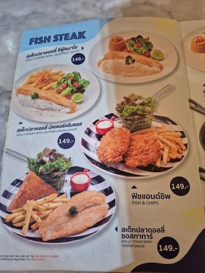 ป้ายราคาหรือสมุดเมนู