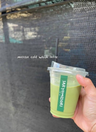 Matcha cold whisk latte | มัทฉะนม