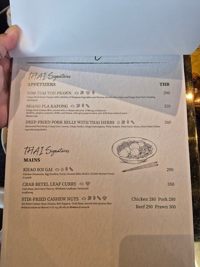 ป้ายราคาหรือสมุดเมนู