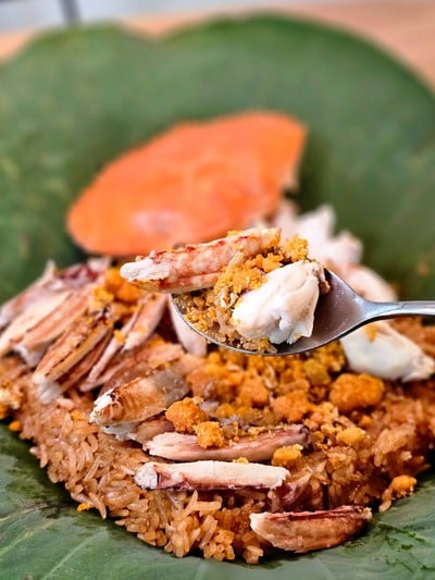 ข้าวอบปูใบบัว (S)