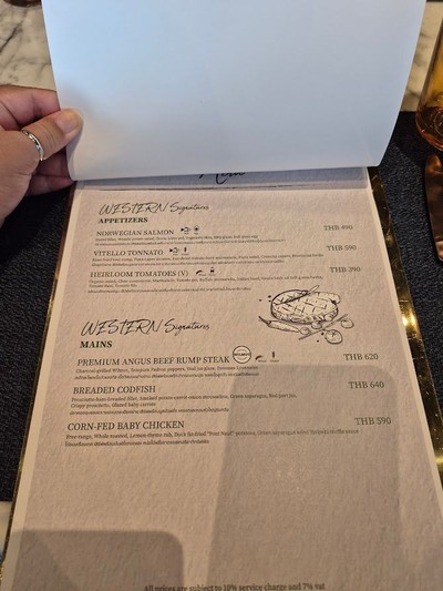 ป้ายราคาหรือสมุดเมนู