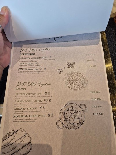 ป้ายราคาหรือสมุดเมนู