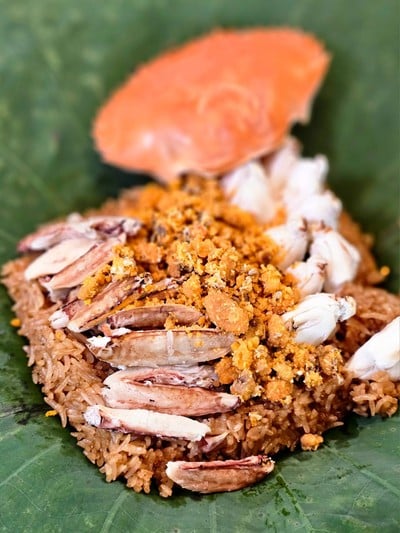 ข้าวอบปูใบบัว (S)