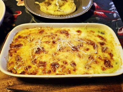 Baked spinach & cheese