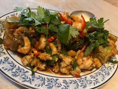 มะเขือสอดไส้กุ้ง