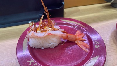 ซูชิกุ้งซอสหมาล่า