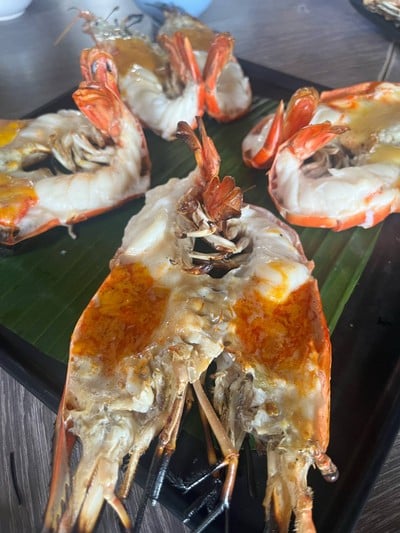 กุ้งใหญ่เผา