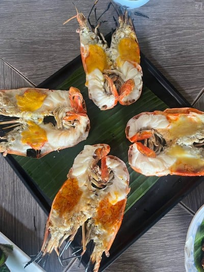 กุ้งใหญ่เผา