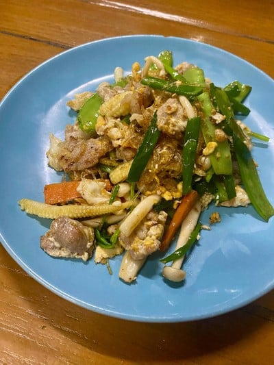 ผัดโป๊ยเซียนหมู