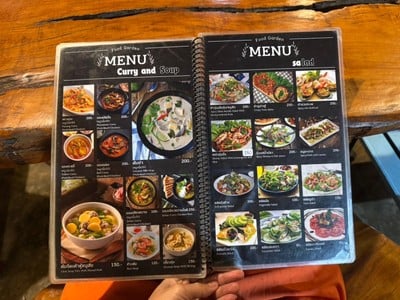 ป้ายราคาหรือสมุดเมนู