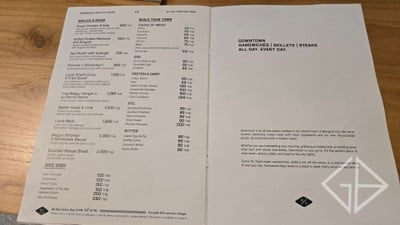 ป้ายราคาหรือสมุดเมนู