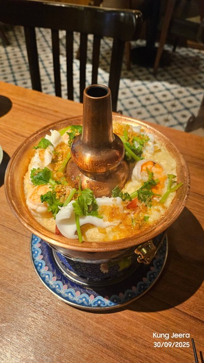 ไข่ตุ๋นทะเลหม้อไฟ