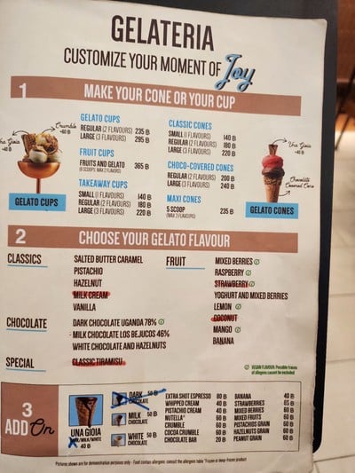 ป้ายราคาหรือสมุดเมนู