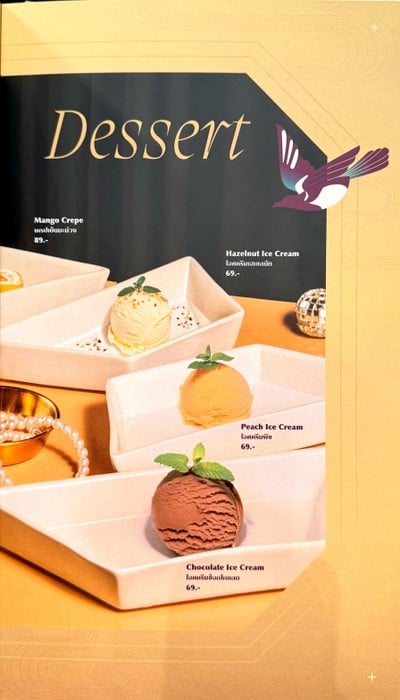 ป้ายราคาหรือสมุดเมนู