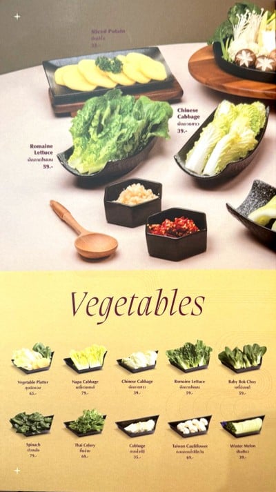 ป้ายราคาหรือสมุดเมนู