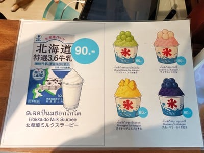 ป้ายราคาหรือสมุดเมนู